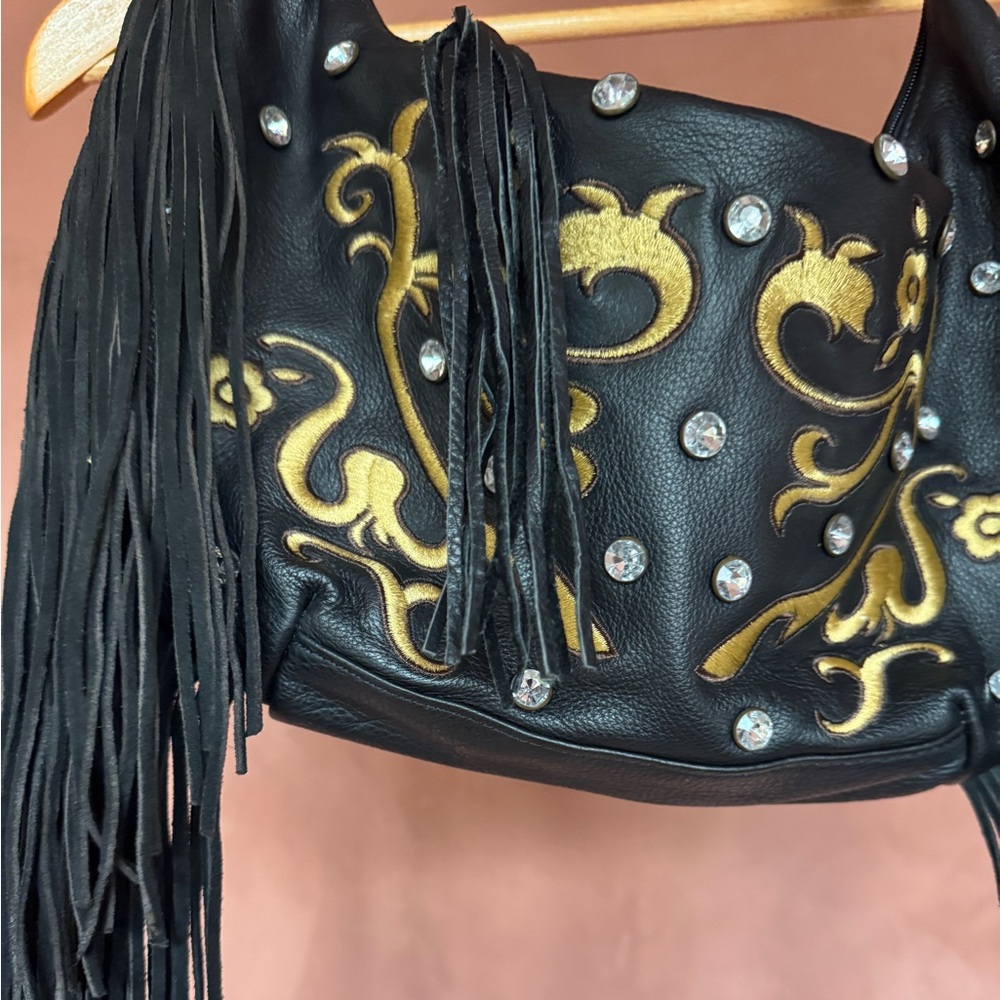 Carlos Falchi fringe bag - Picture 2 of 5